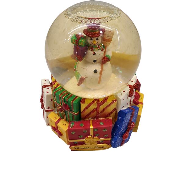 Christopher Radko Musical Snow Globe Snowman Vintage Christopher Radko Christmas - Picture 13 of 15